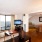 a living room with a large window